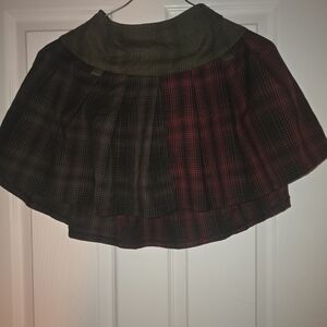 Plaid A-Line Skirt